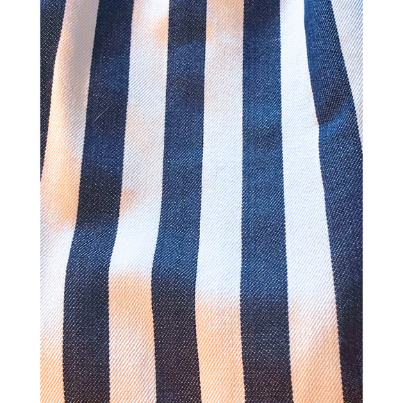 3-FOR-$30 Altar'd State Sz S Summer Dress Boat Neck Pleated Skirt Nautical Blue - Picture 9 of 11